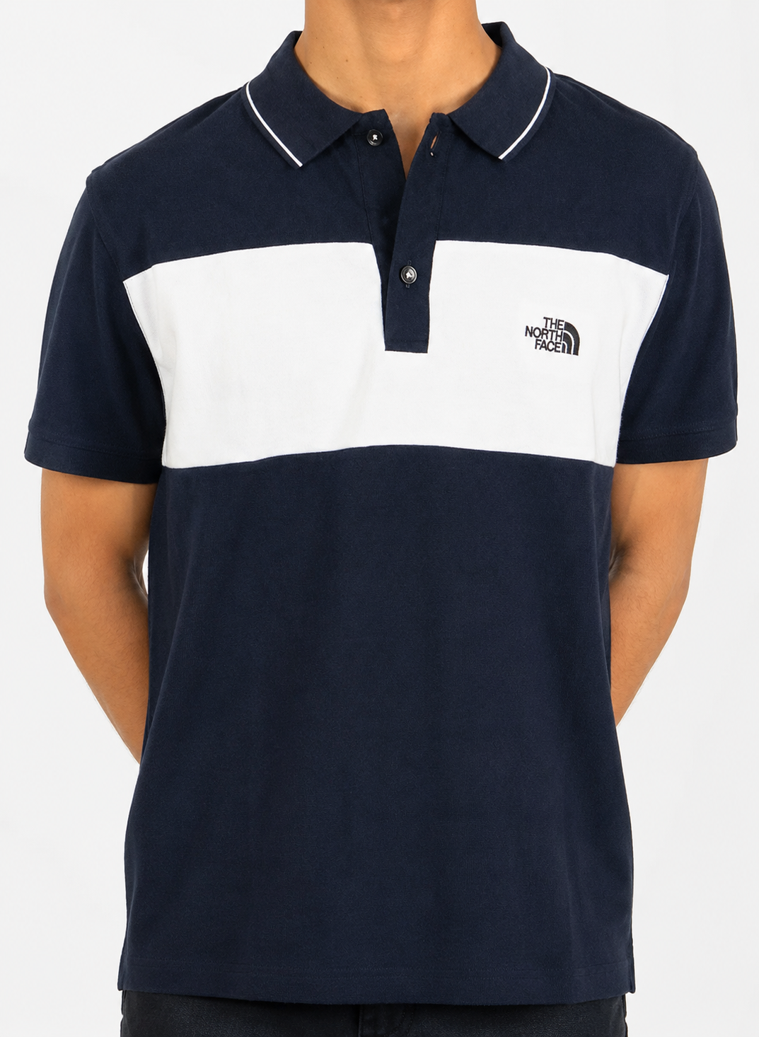 Dark Blue & White Polo