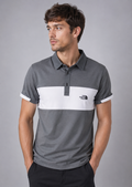 Gray & White Polo